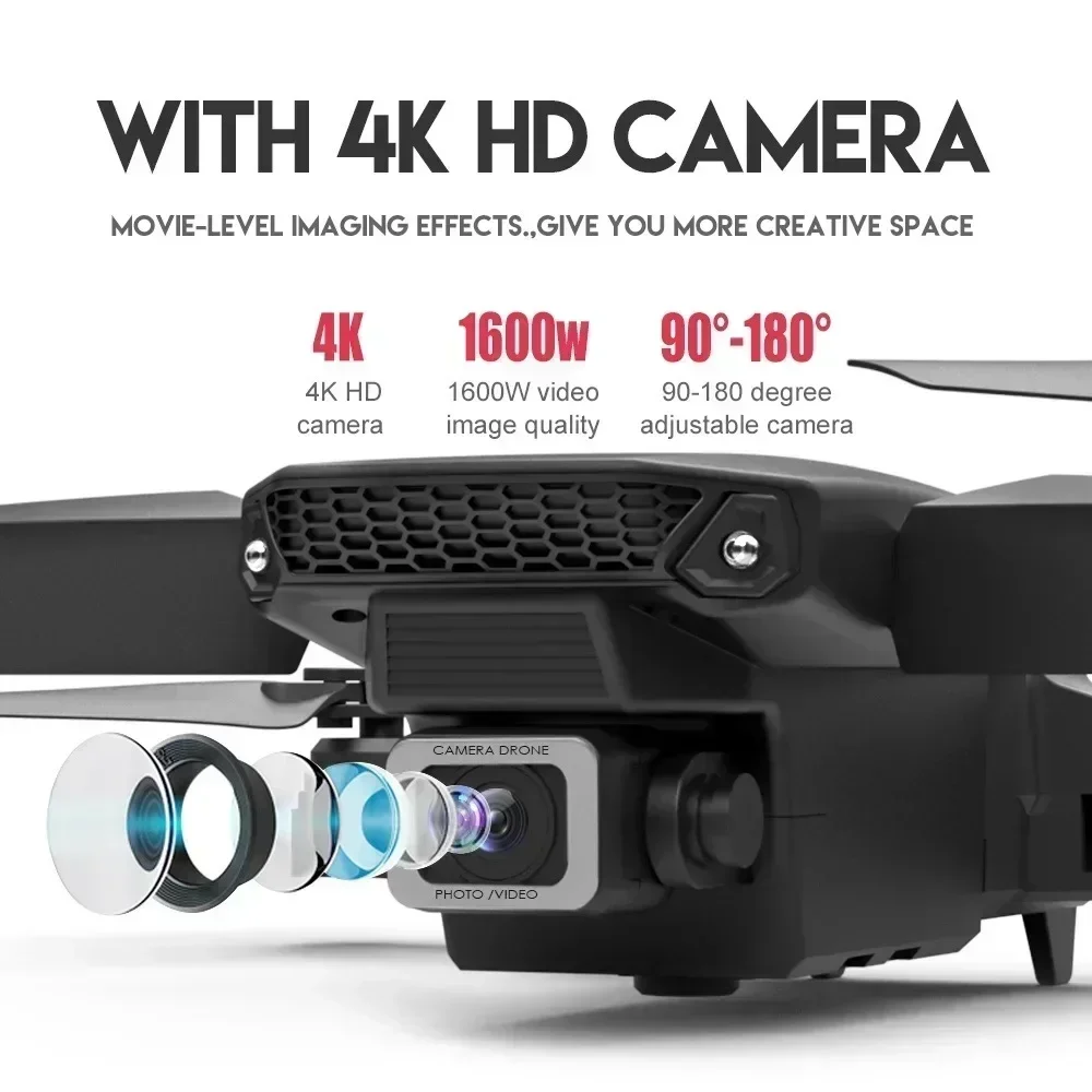 E88 Pro WIFI FPV Droneมุมกว้าง - Drone Ae Rc บทวิจารณ์และราคา