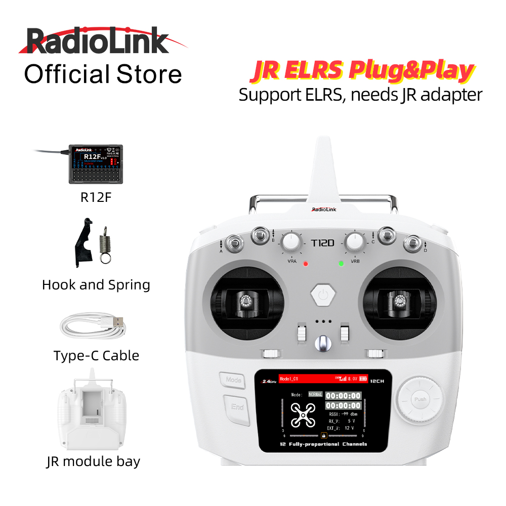 โมดูล RadioLink T12D JR 12CH 2 - Drone Rc Leading บทวิจารณ์และราคา